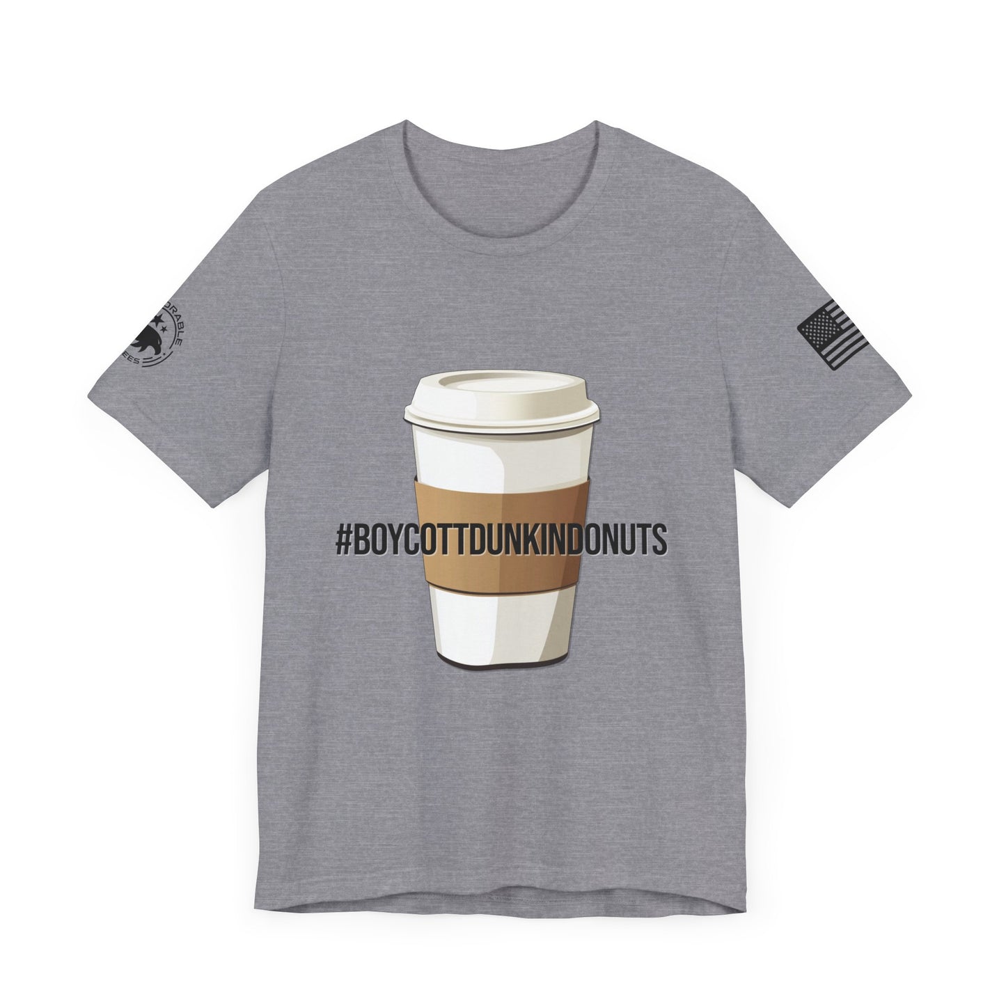 Boycott Dunkin Donuts Men's Short Sleeve Tee - Deplorable Tees