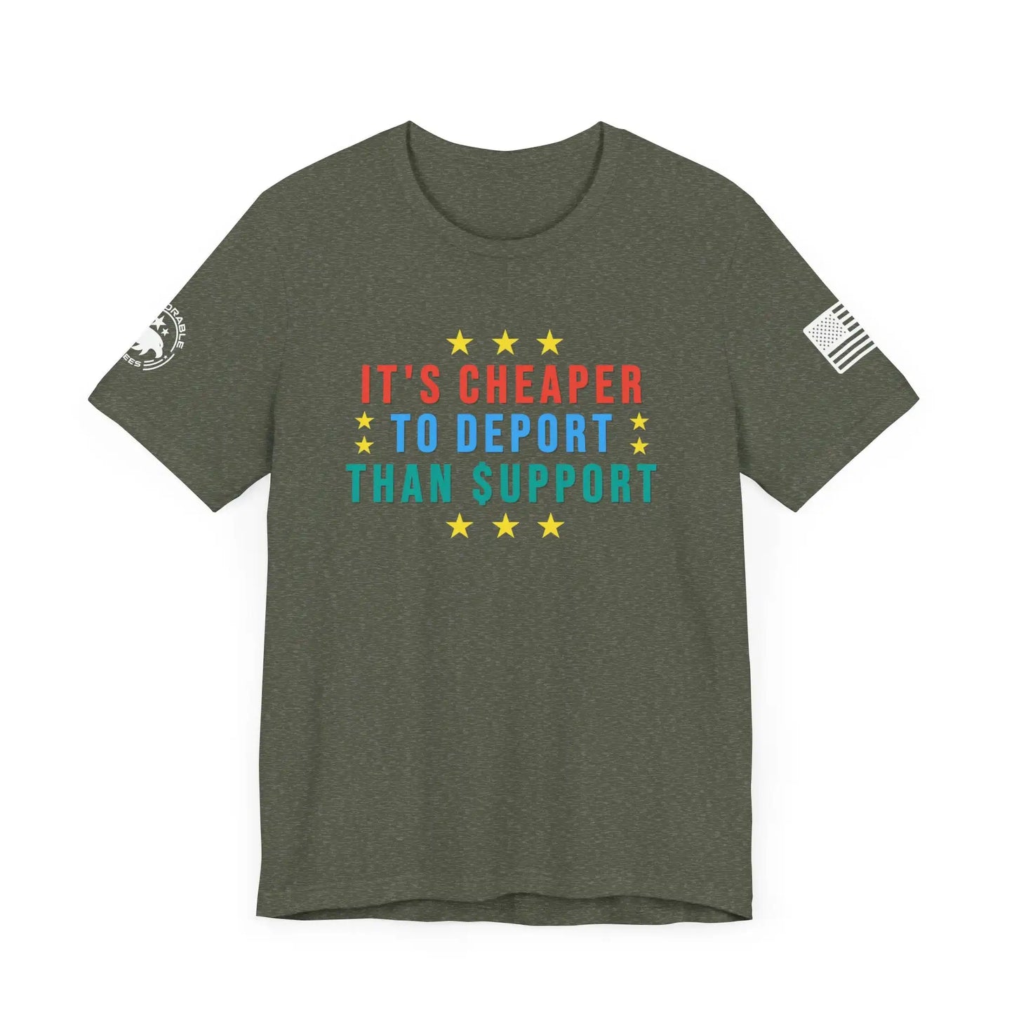 Cheaper To Deport Men's Short Sleeve Tee - Deplorable Tees