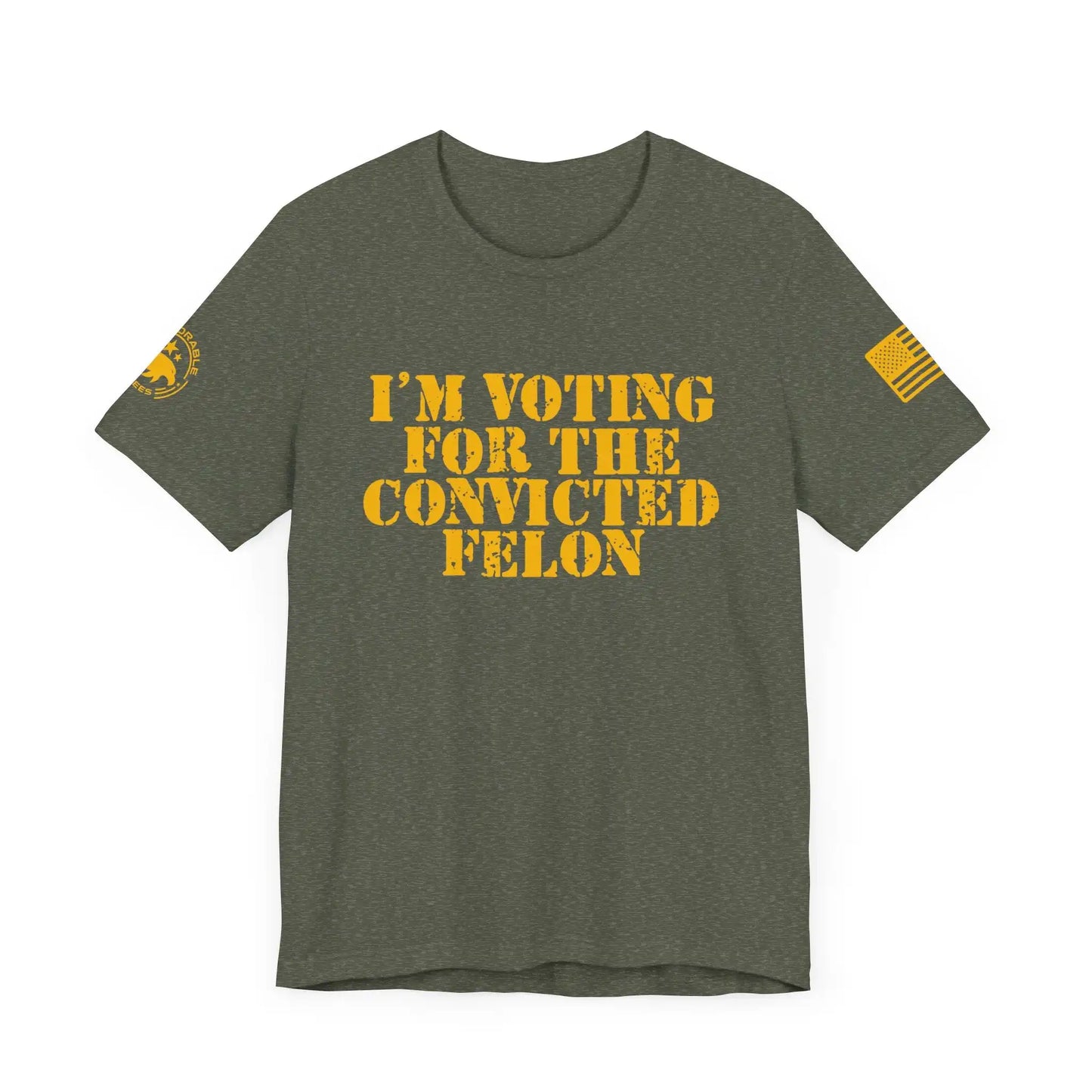 Convicted Felon Men's Short Sleeve Tee - Deplorable Tees