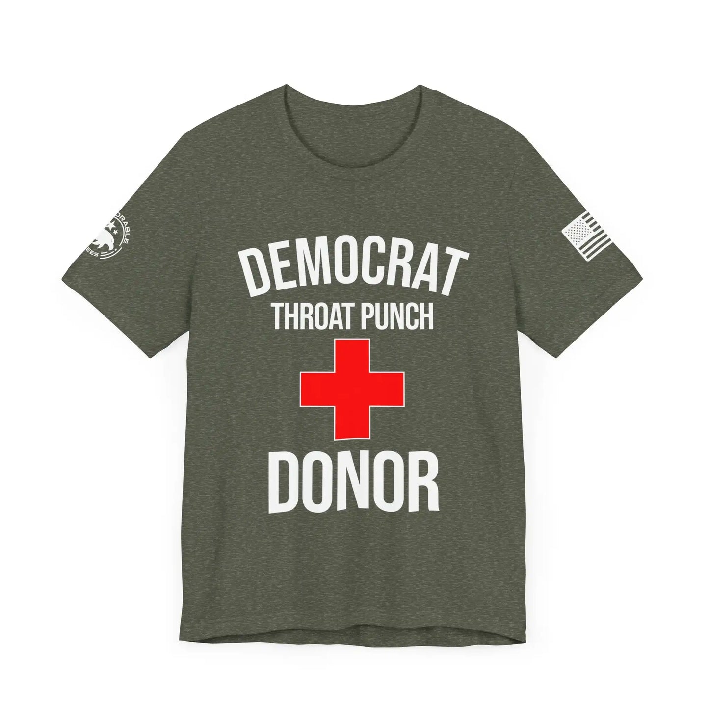 Democrat Throat Punch Donor Men's Tee - Deplorable Tees