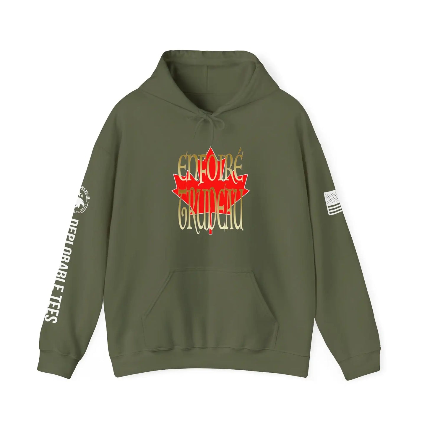 Enfoiré Trudeau Men's Hooded Sweatshirt - Deplorable Tees