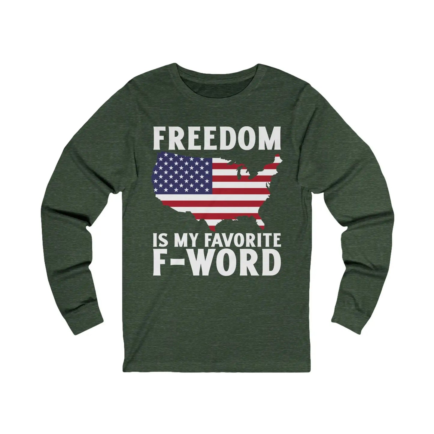 Freedom Is My Favorite F-Word Men's Long Sleeve - Deplorable Tees