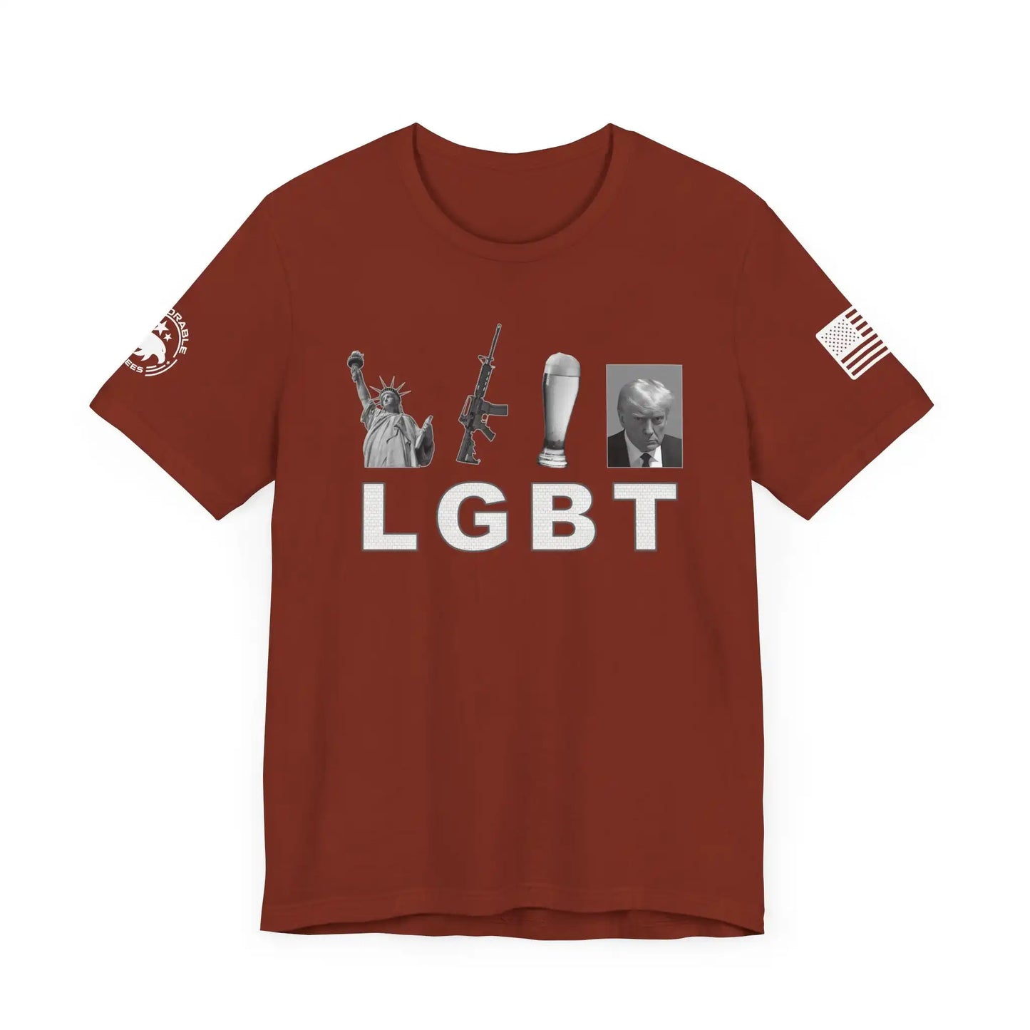 Liberty Guns Beer Trump Men's Tee - Deplorable Tees