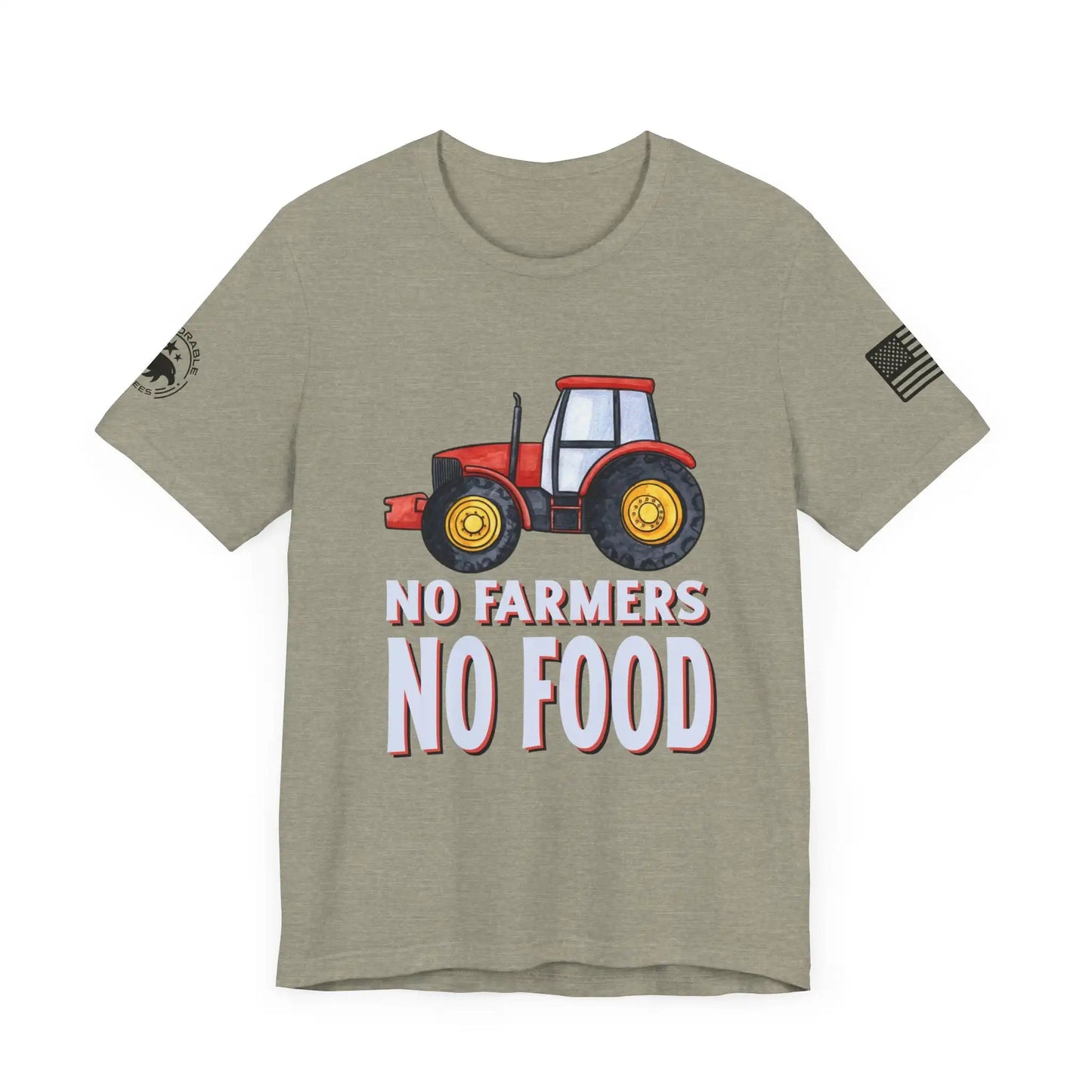 No Farmers No Food Men's Short Sleeve Tee - Deplorable Tees