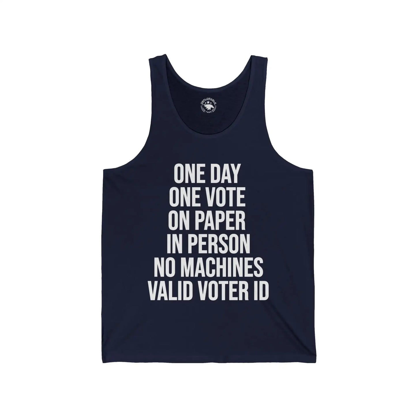 One Day One Vote Men's Tank - Deplorable Tees