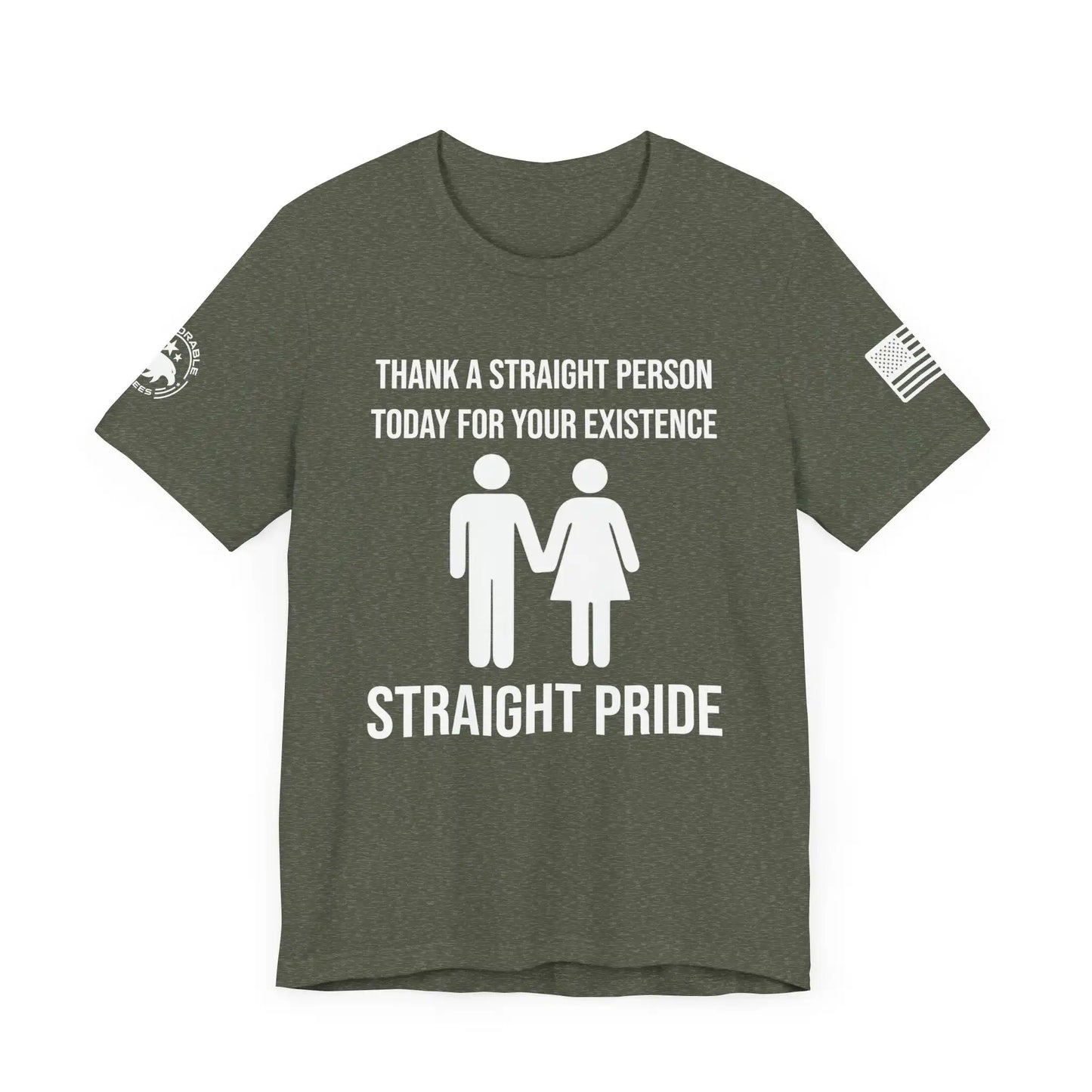 Straight Pride Men's Short Sleeve Tee - Deplorable Tees
