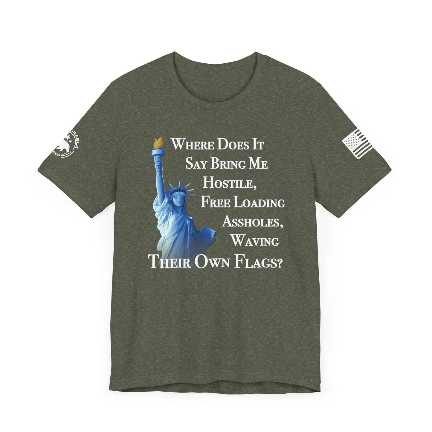 Where Does It Say Men's Short Sleeve Tee - Deplorable Tees