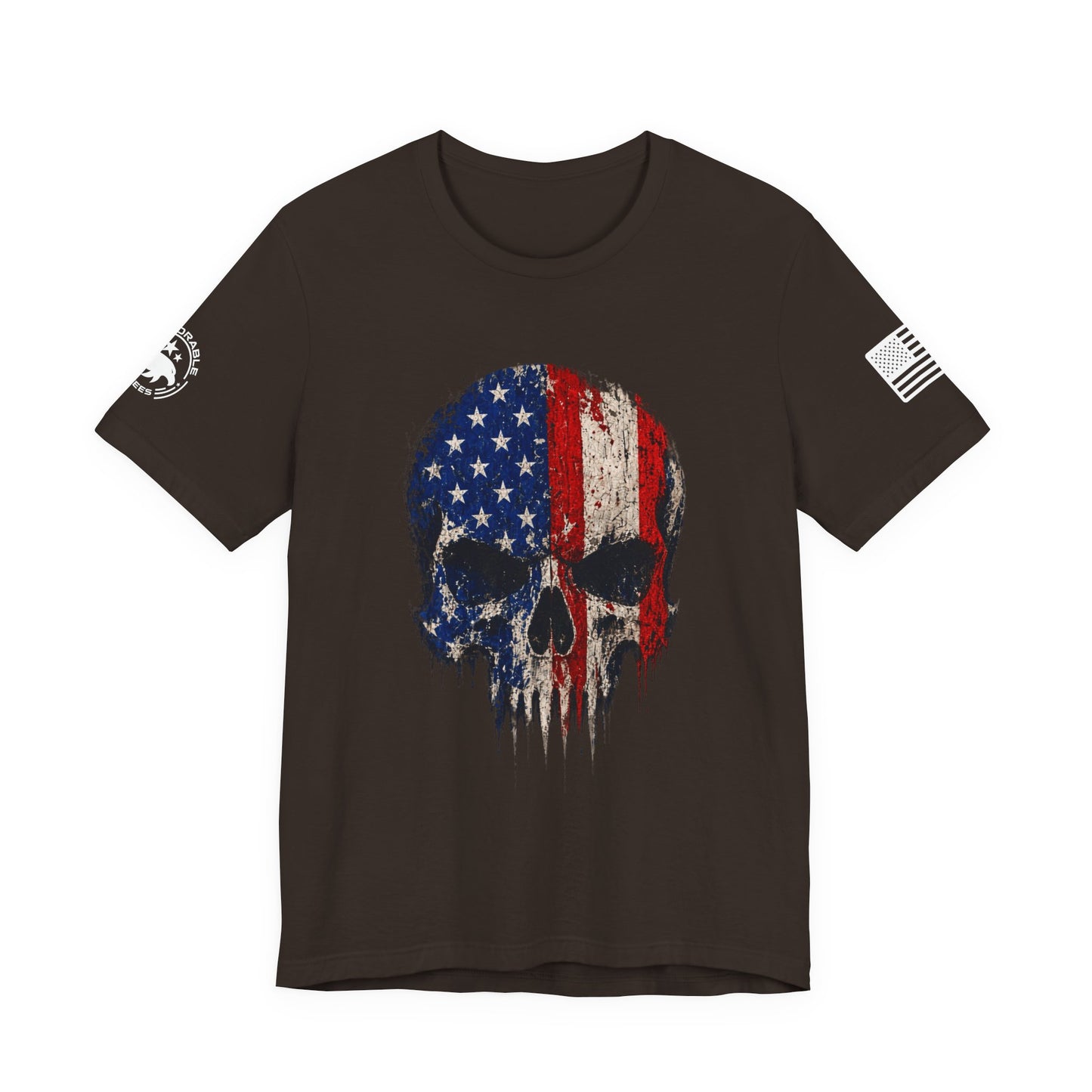 American Flag Skull Men's Tee