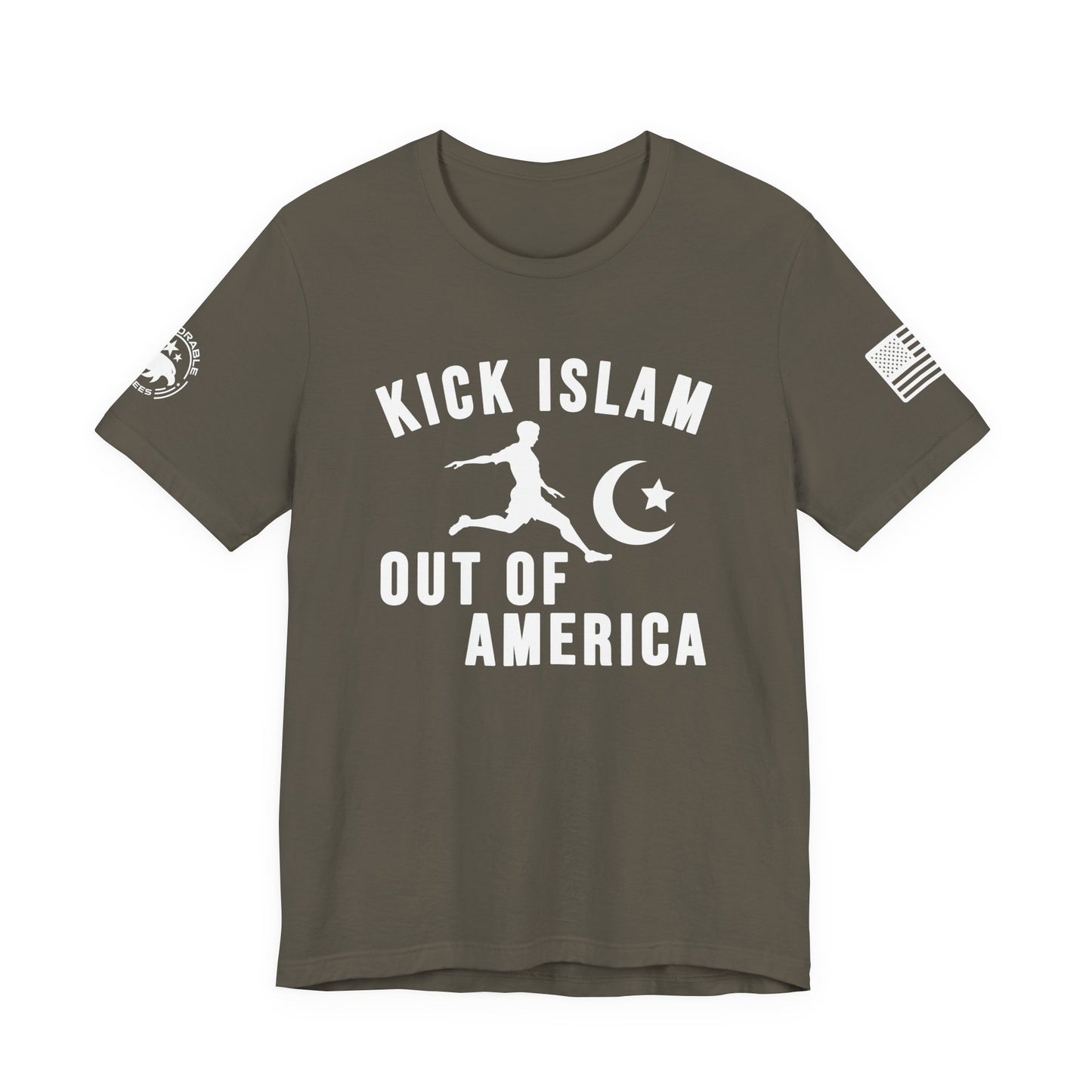 Kick Islam Out Of America Men's Tee