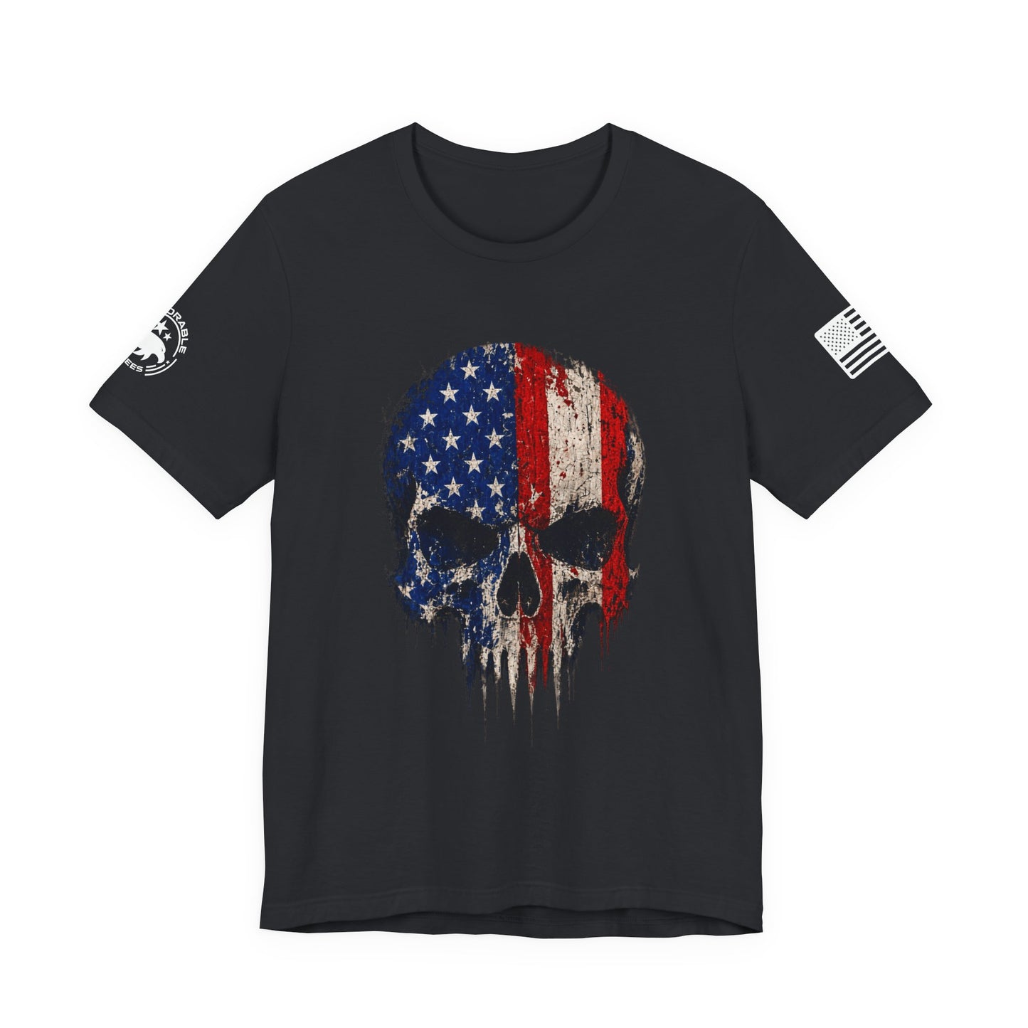 American Flag Skull Men's Tee