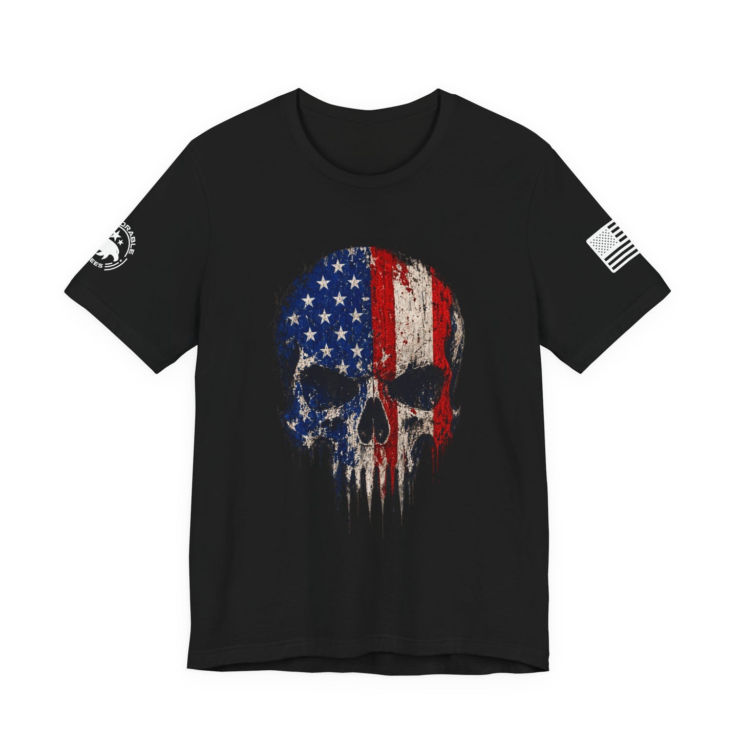American Flag Skull Men's Tee