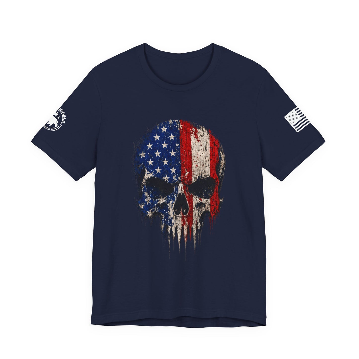 American Flag Skull Men's Tee
