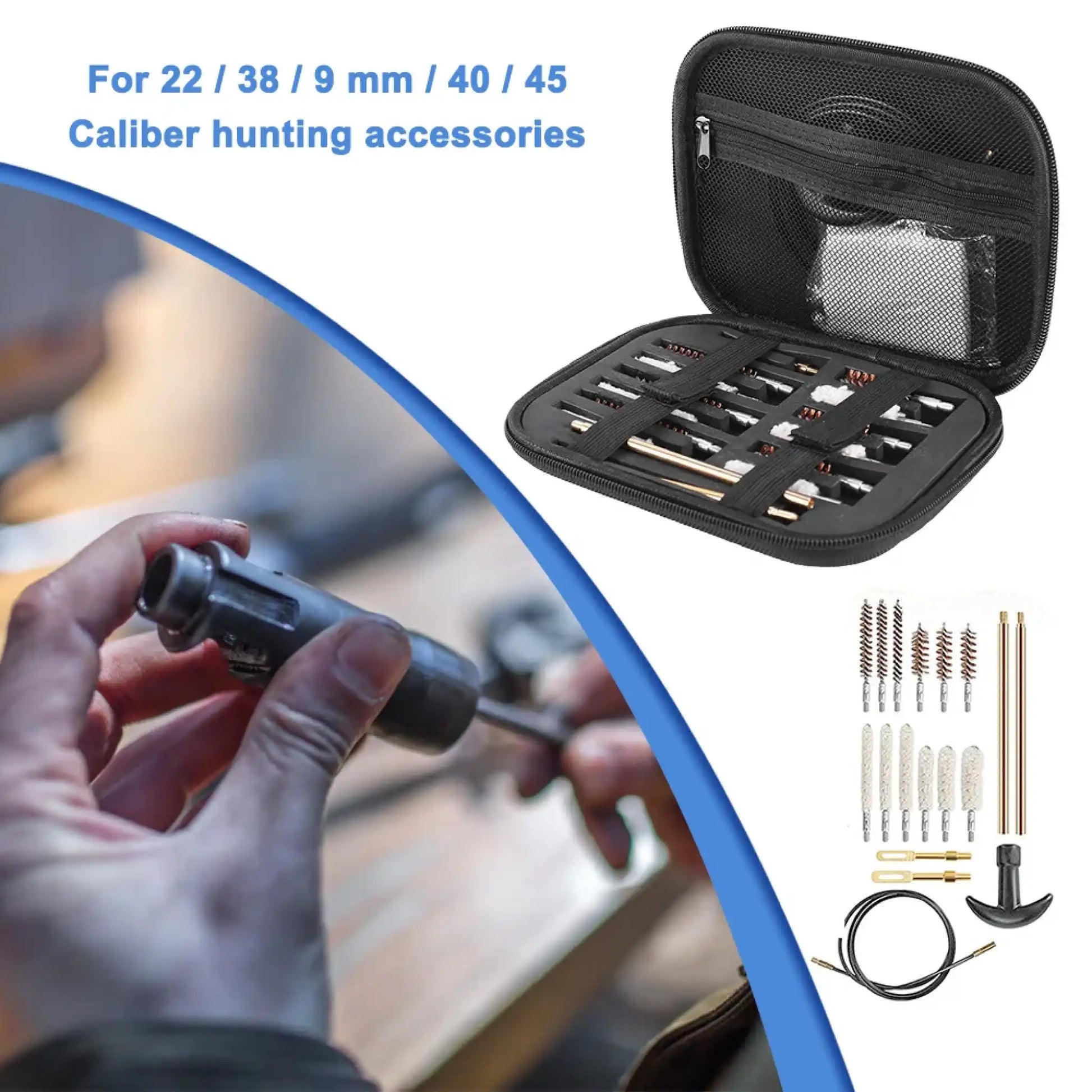 19pc Tactical Gun Cleaning Kit - Deplorable Tees