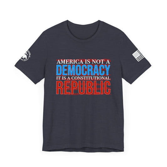 Democracy Vs Republic Men's Tee - Deplorable Tees