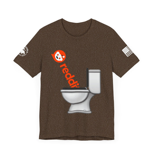 Reddit Is A Toilet Men's Short Sleeve Tee - Deplorable Tees