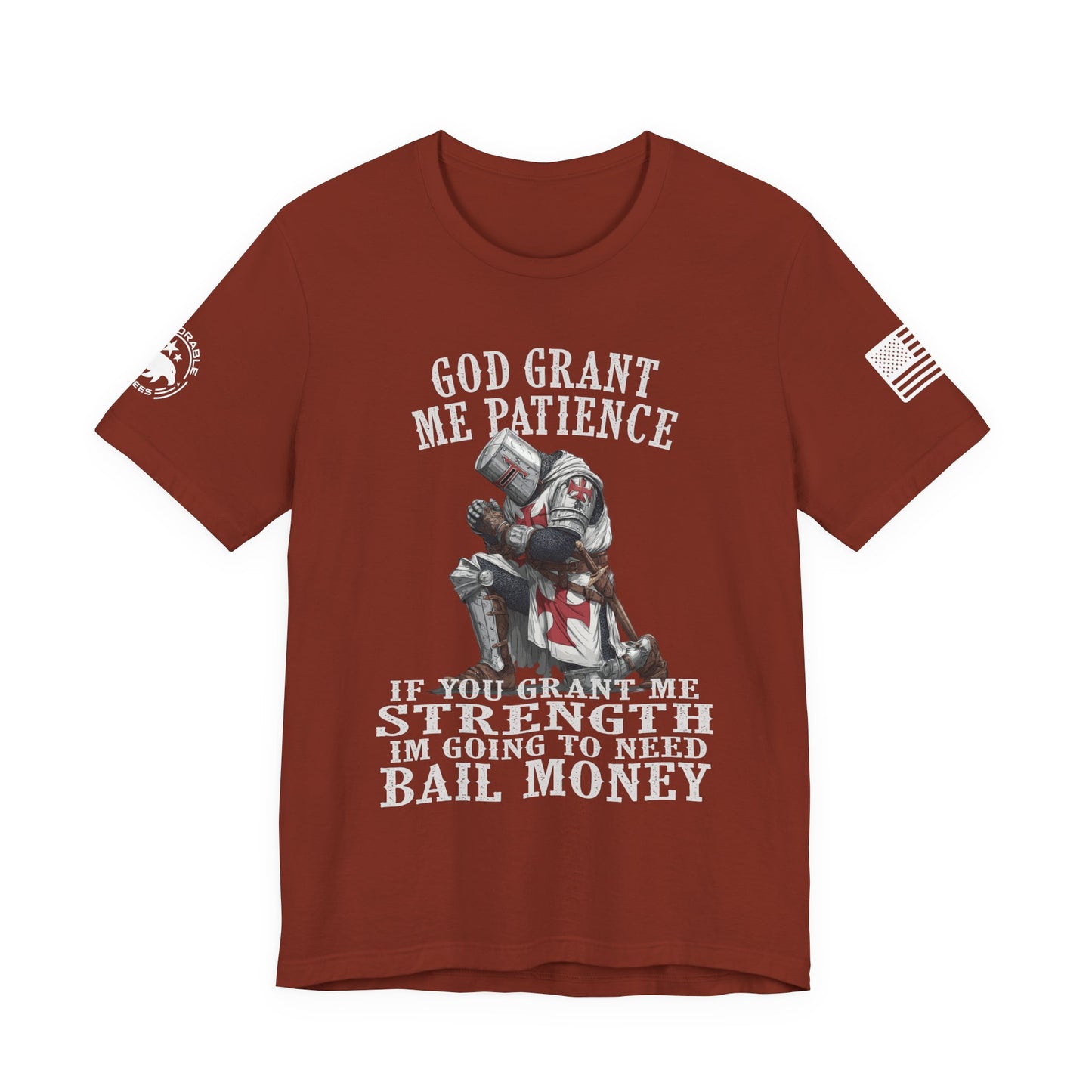 God Grant Me Patience Men's Tee