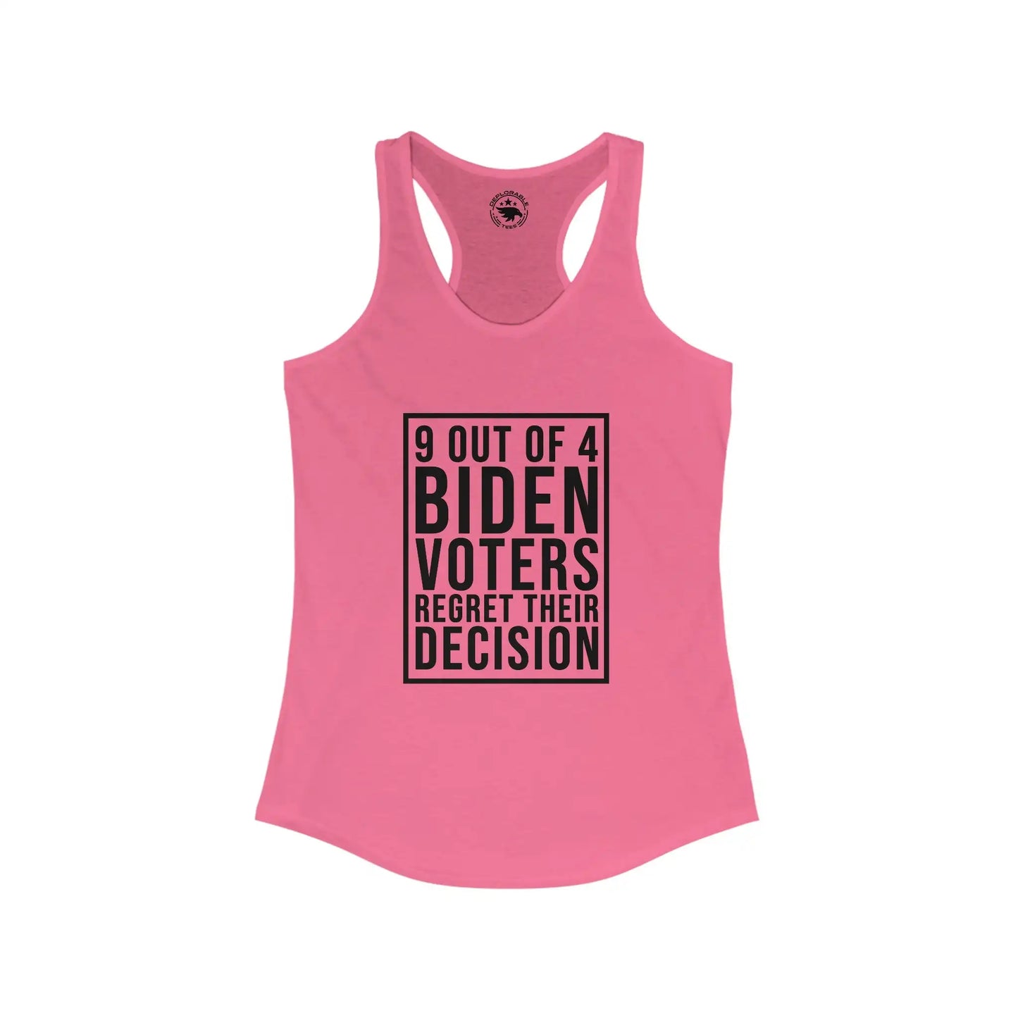 9 Out Of 4 Biden Voters Women's Tank - Deplorable Tees