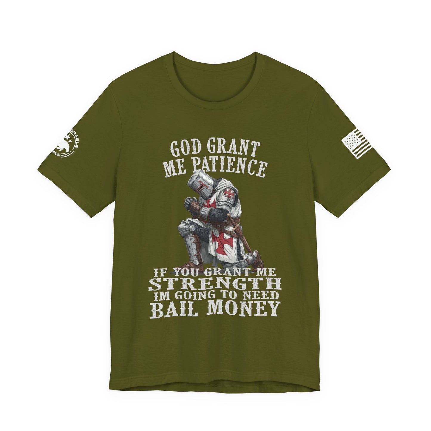 God Grant Me Patience Men's Tee