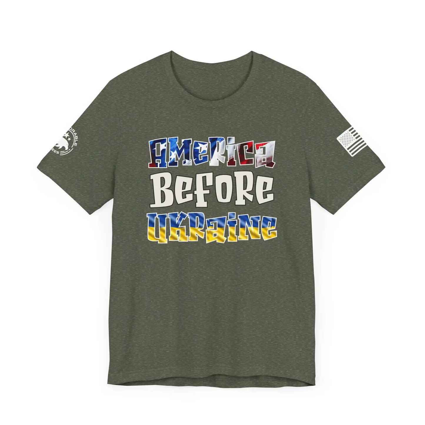 America Before Ukraine Men's Tee - Deplorable Tees