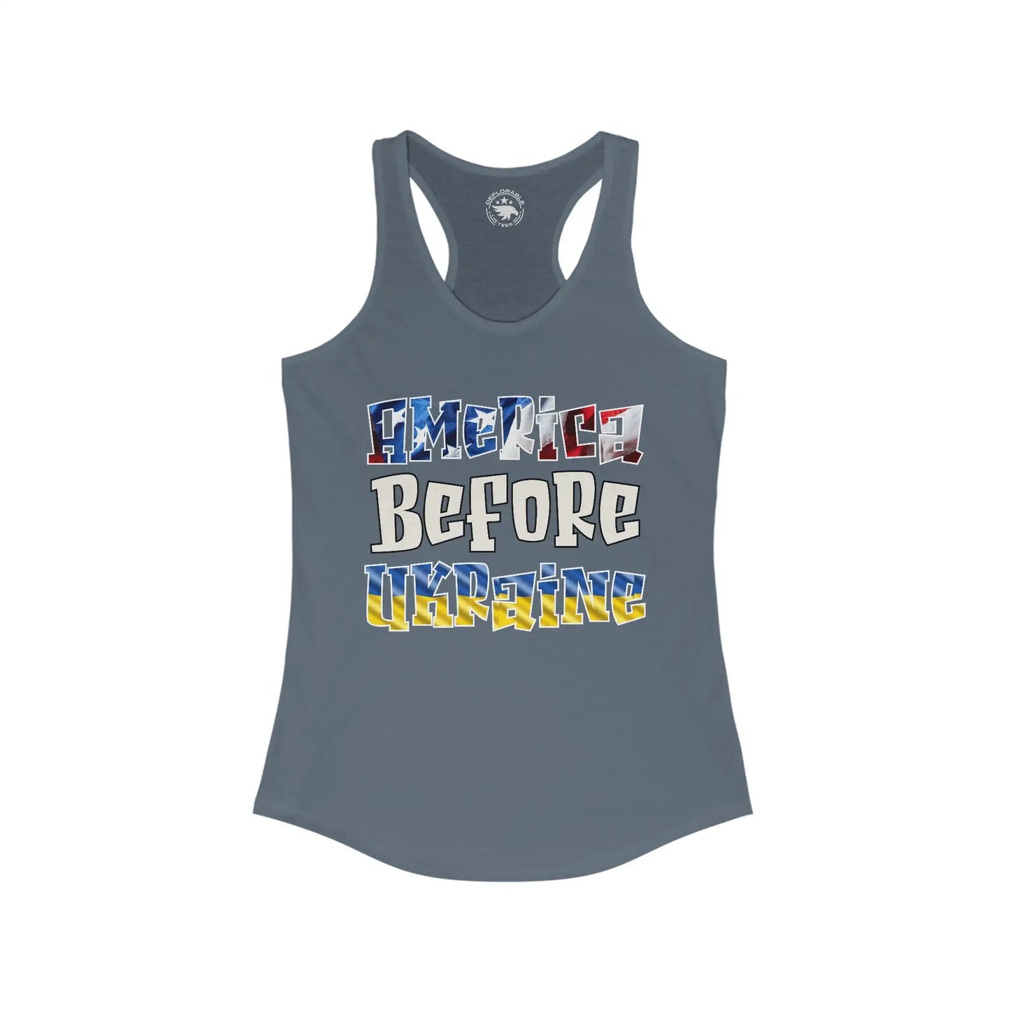 America Before Ukraine Women's Tank - Deplorable Tees