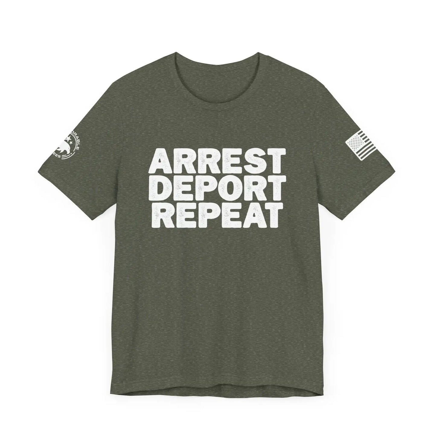 Arrest Deport Repeat Men's Short Sleeve Tee - Deplorable Tees