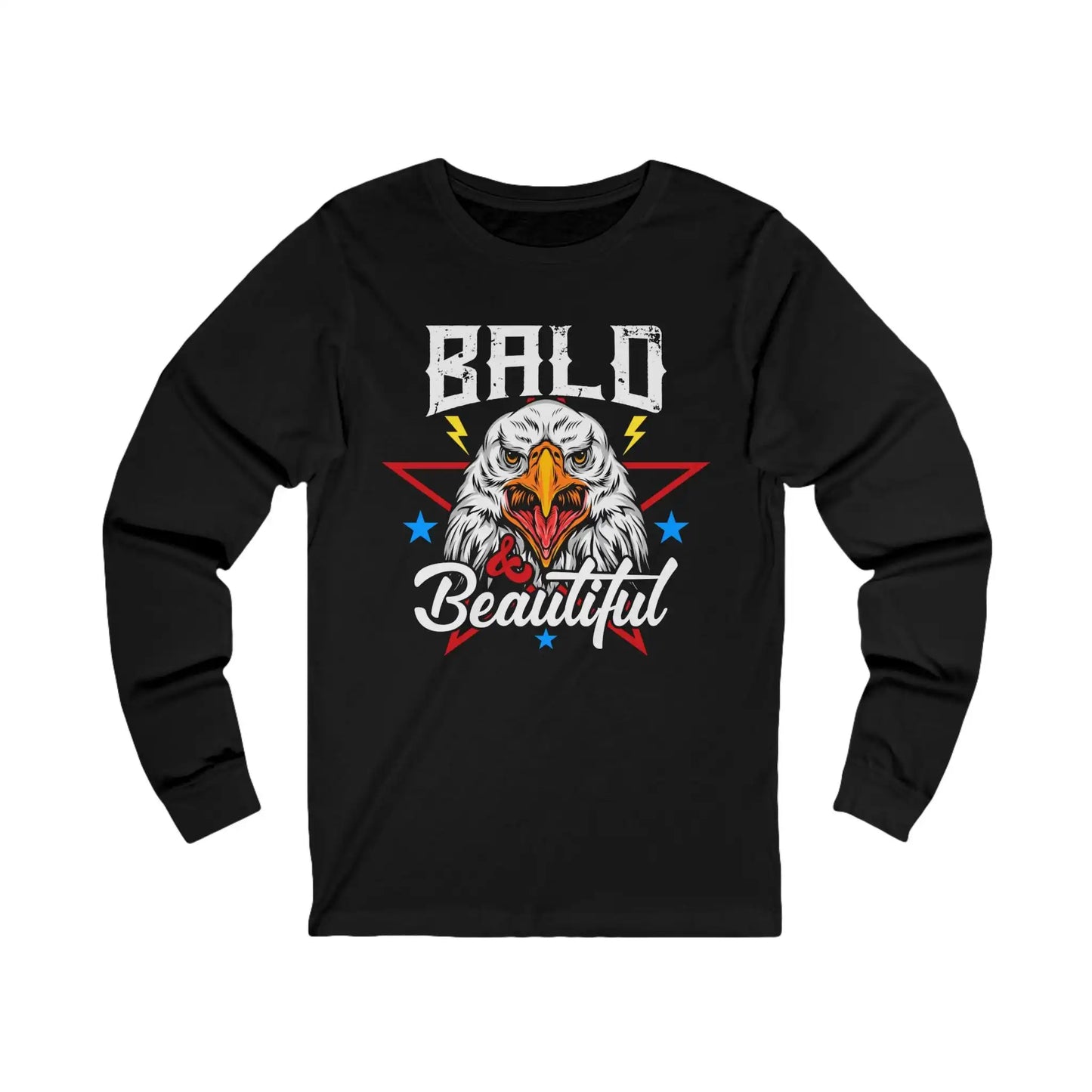 Bald And Beautiful Men's Long Sleeve Tee - Deplorable Tees