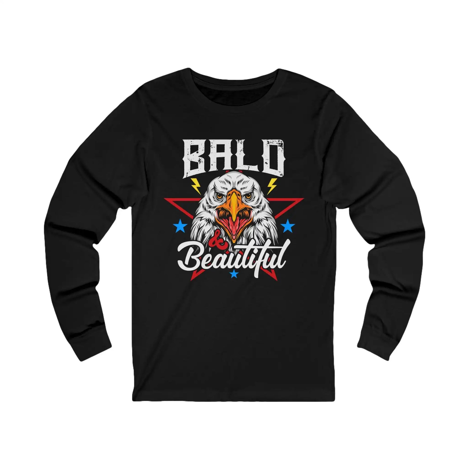 Bald And Beautiful Men's Long Sleeve Tee - Deplorable Tees