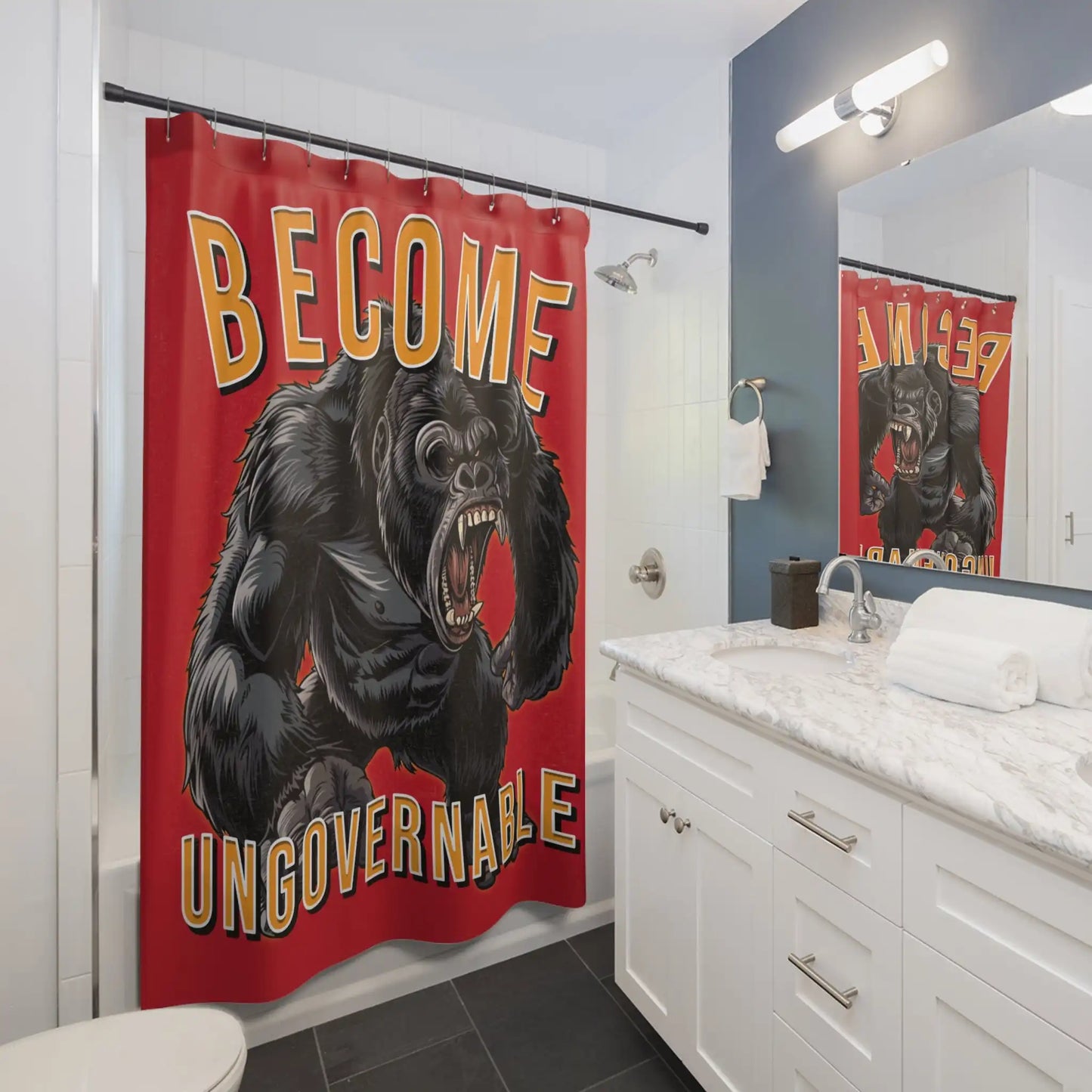 Become Ungovernable Shower Curtains - Deplorable Tees