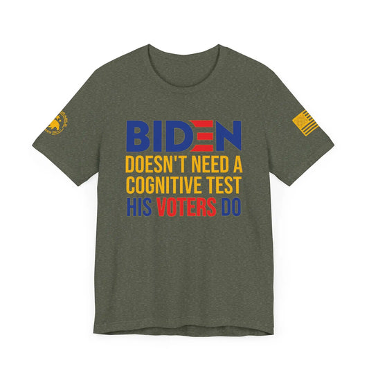 Biden Cognitive Test Men's Tee - Deplorable Tees