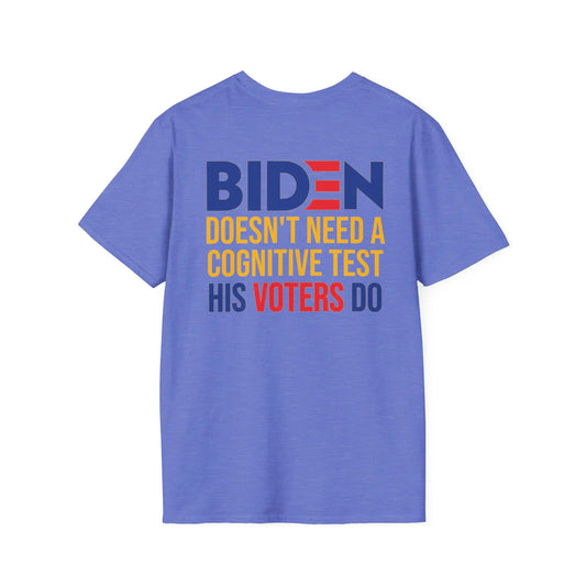 Biden Cognitive Test Women's Softstyle T-Shirt - Deplorable Tees