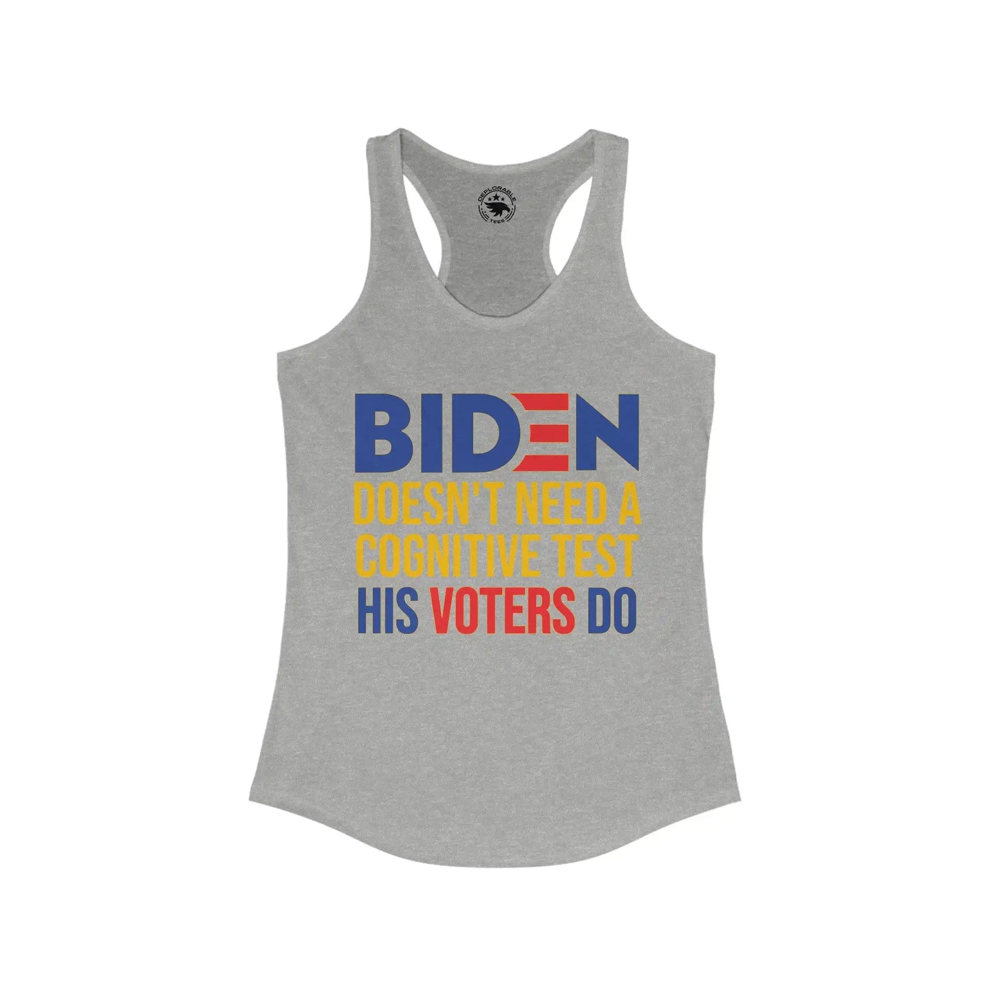 Biden Cognitive Test Women's Tank - Deplorable Tees