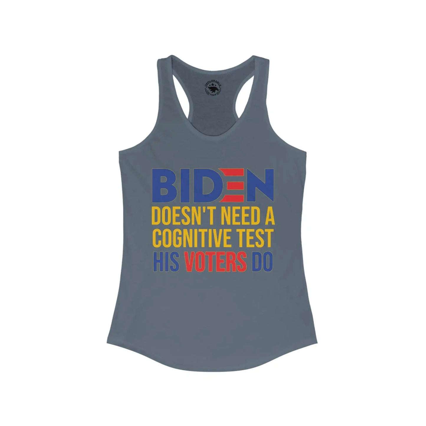 Biden Cognitive Test Women's Tank - Deplorable Tees