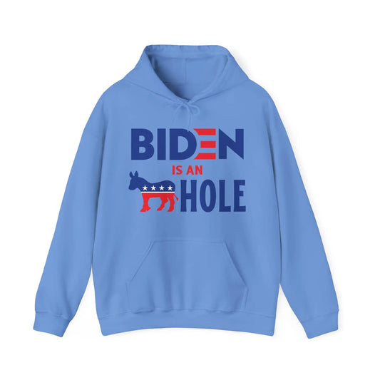 Biden Is An --- Hole Men's Hooded Sweatshirt - Deplorable Tees