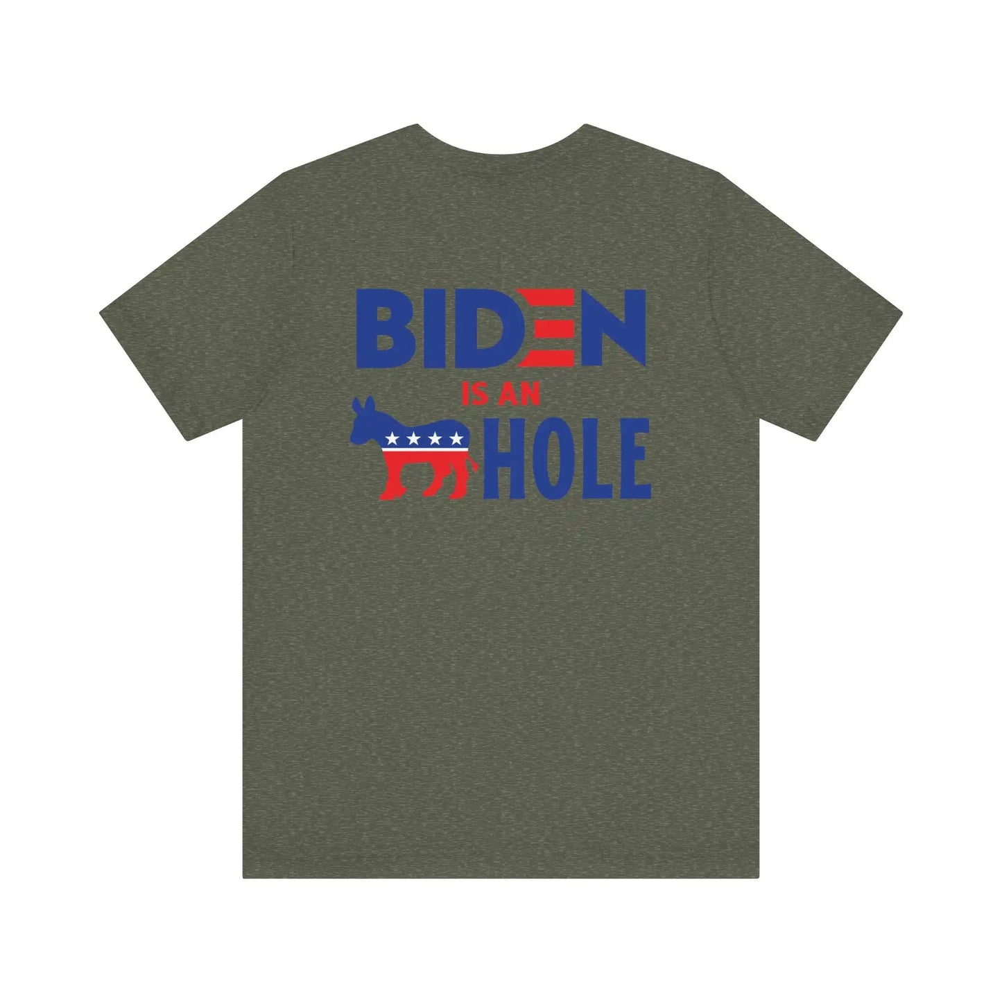 Biden Is An --- Hole Men's Jersey Short Sleeve Tee - Deplorable Tees