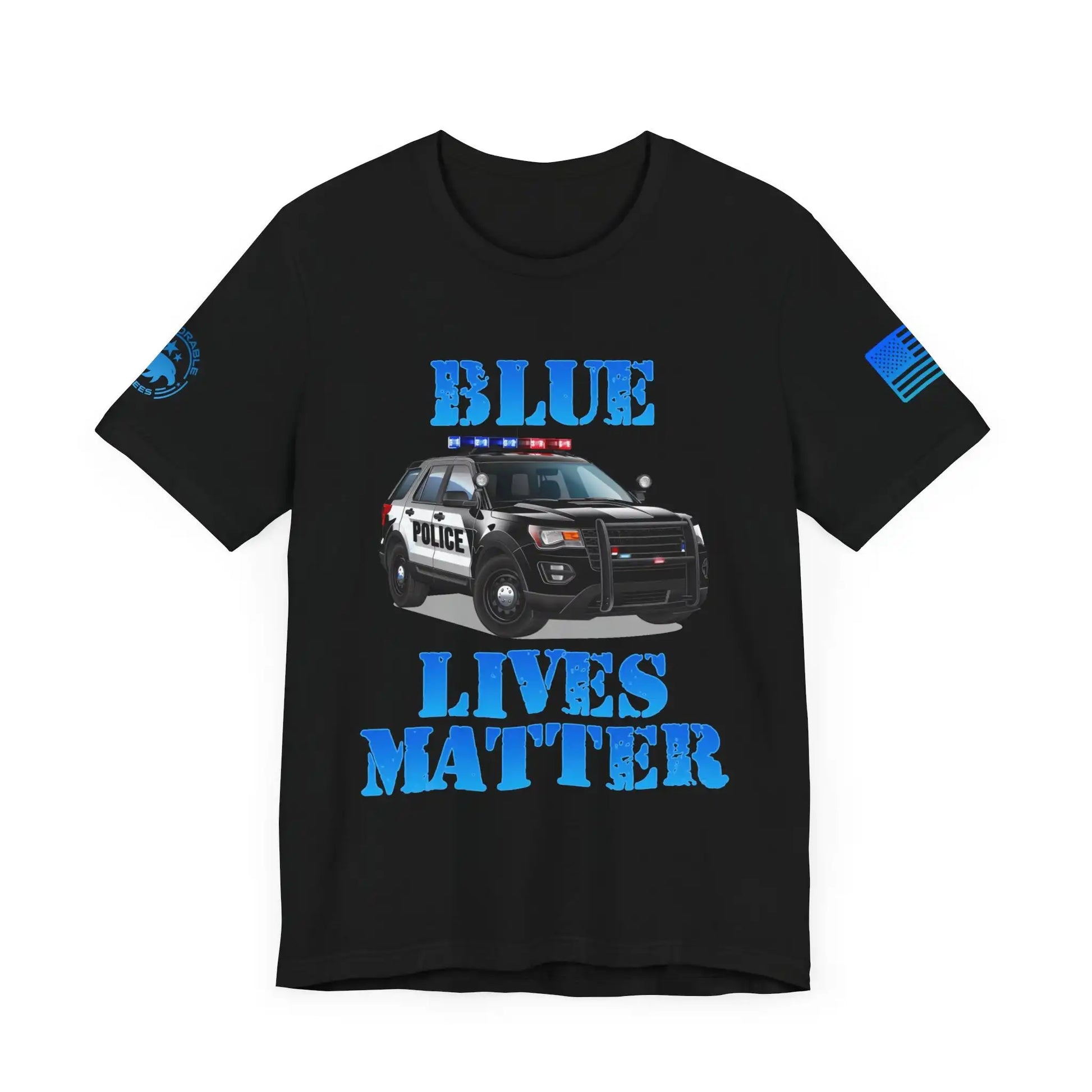 Blue Lives Matter Men's Short Sleeve Tee - Deplorable Tees