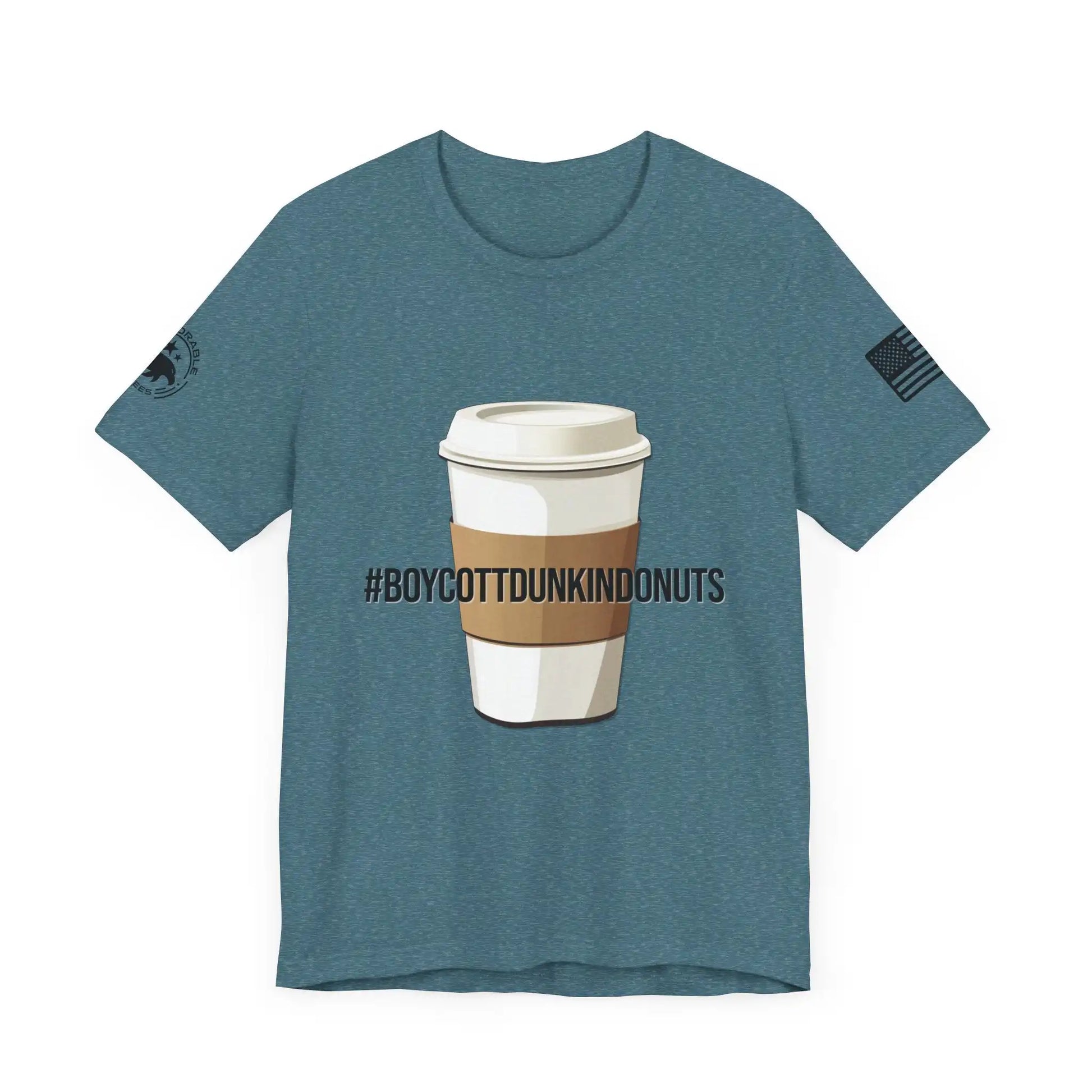 Boycott Dunkin Donuts Men's Short Sleeve Tee - Deplorable Tees