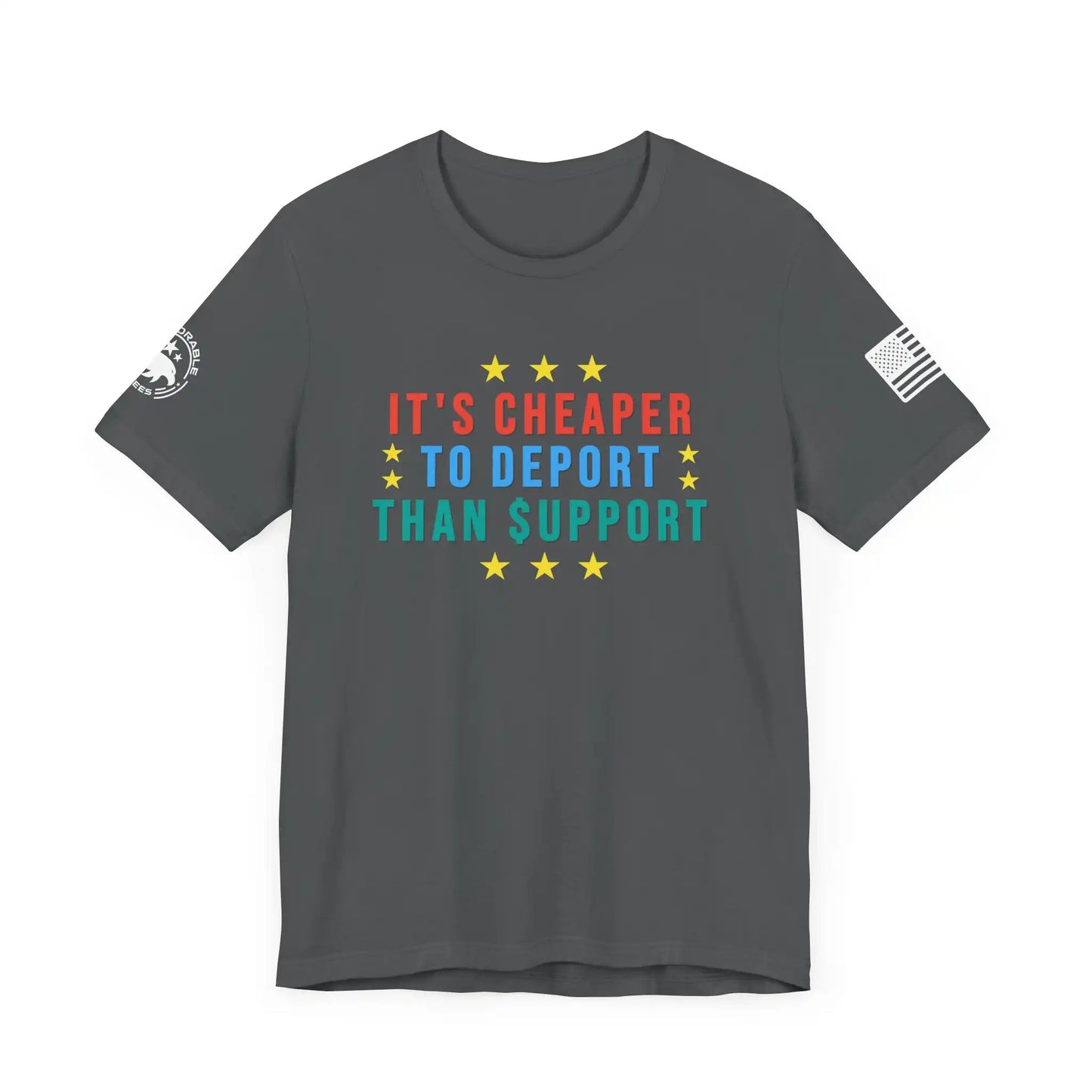 Cheaper To Deport Men's Short Sleeve Tee - Deplorable Tees