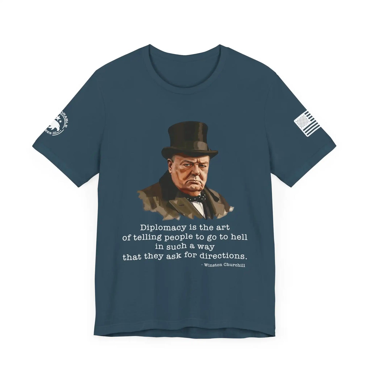 Churchill and Diplomacy Men's Tee - Deplorable Tees