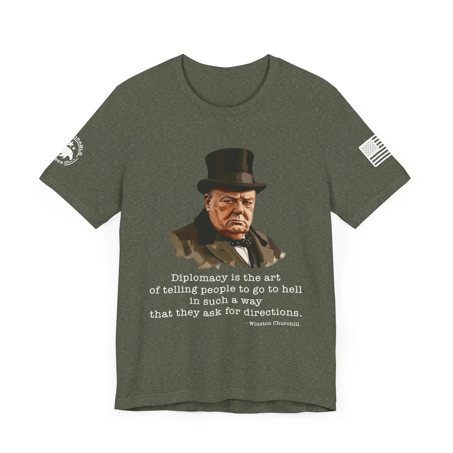 Churchill and Diplomacy Men's Tee - Deplorable Tees