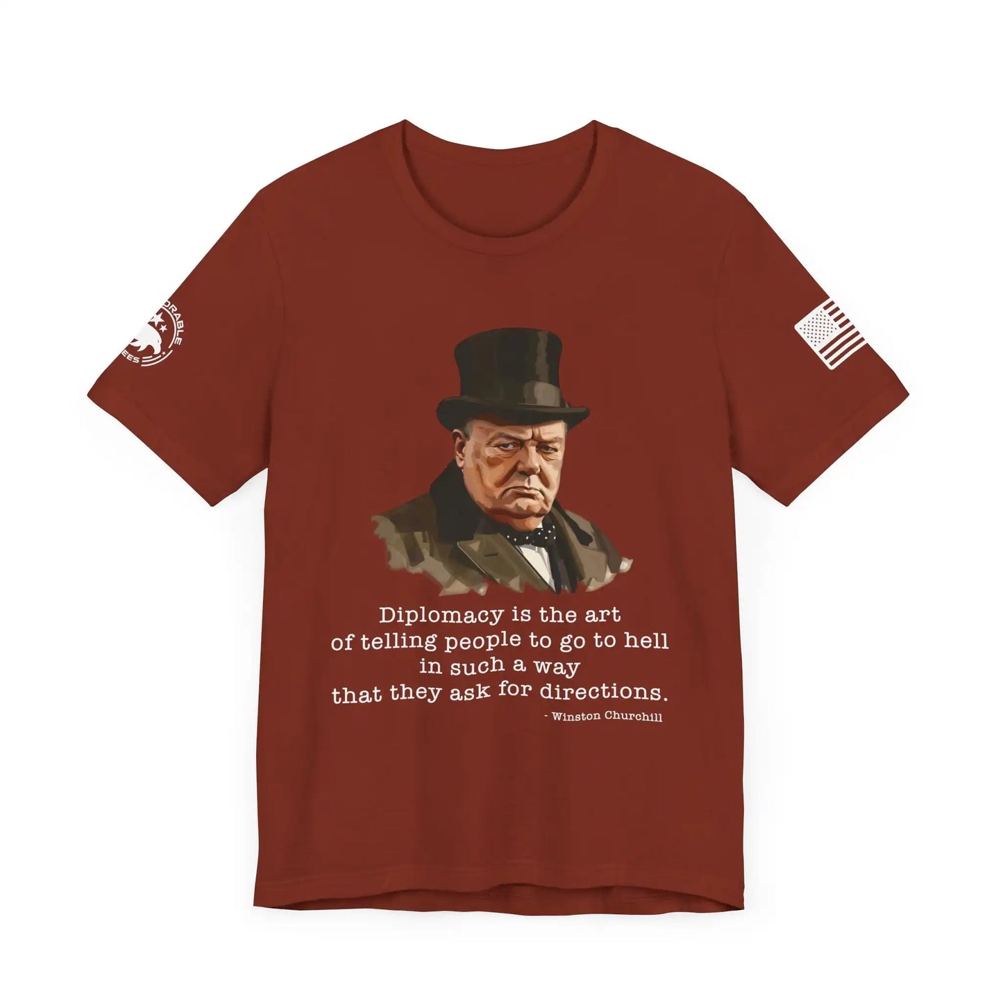 Churchill and Diplomacy Men's Tee - Deplorable Tees