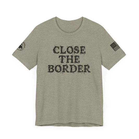 Close The Border Men's Short Sleeve Tee - Deplorable Tees