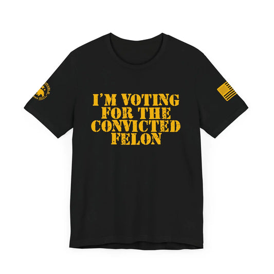 Convicted Felon Men's Short Sleeve Tee - Deplorable Tees