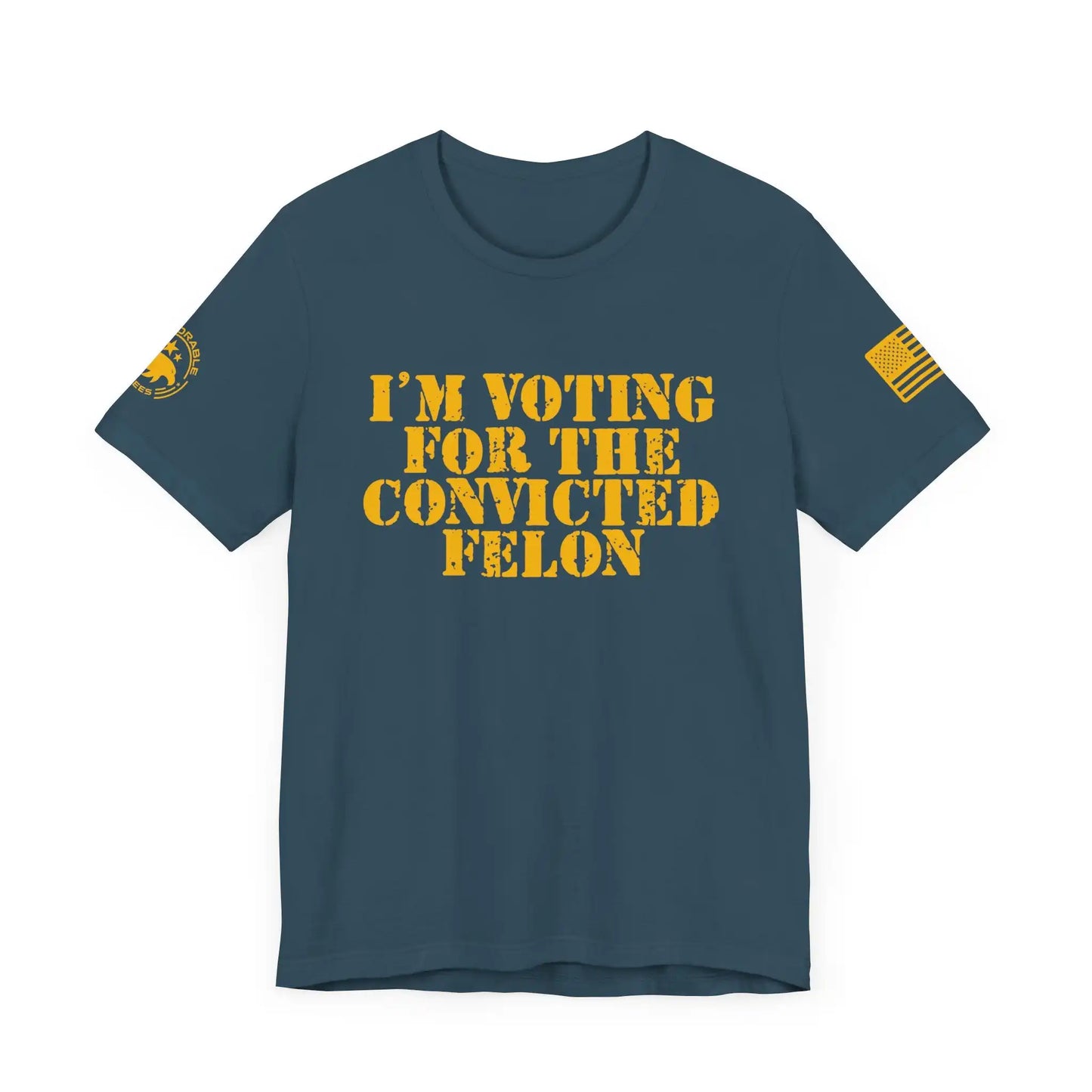 Convicted Felon Men's Short Sleeve Tee - Deplorable Tees