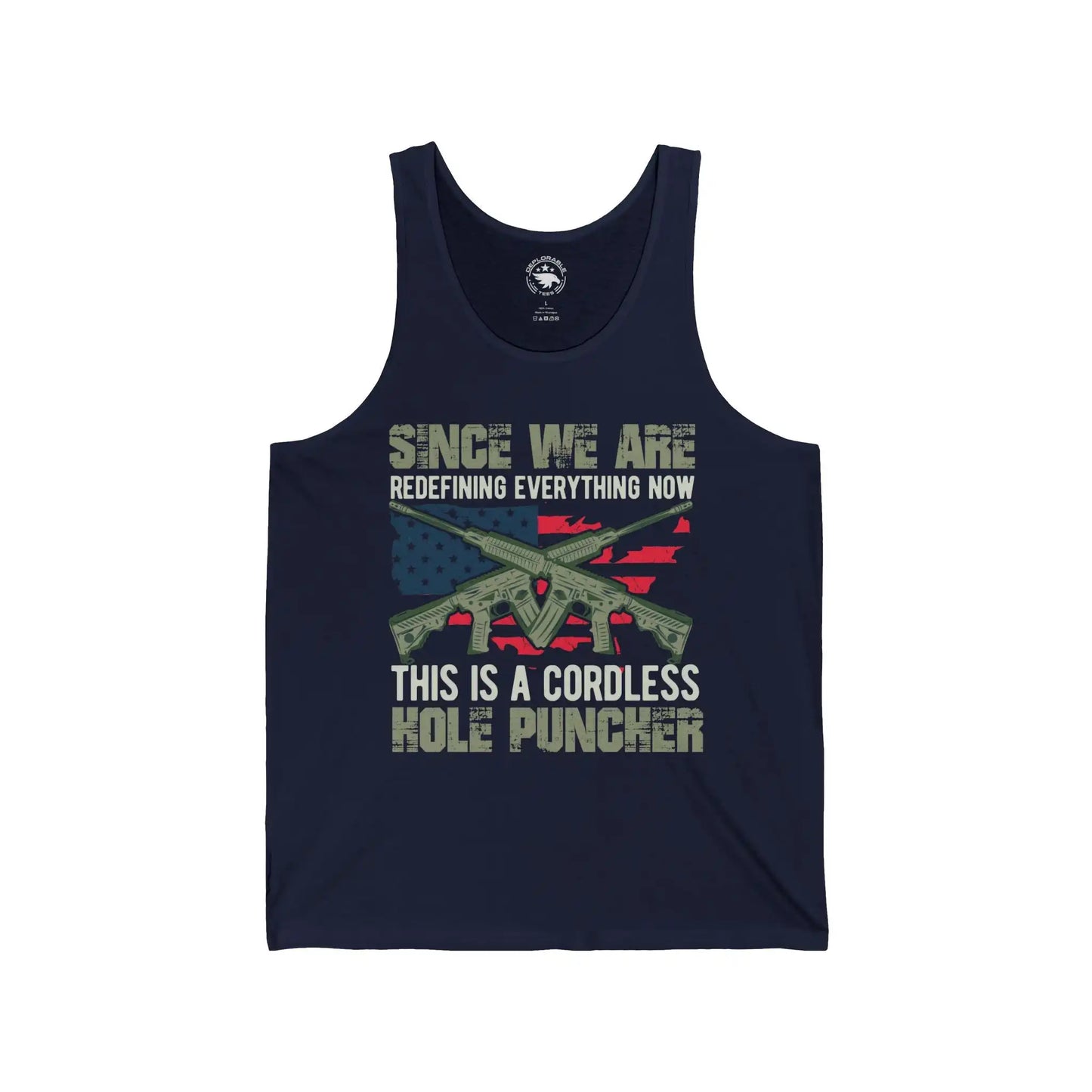 Cordless Hole Puncher Men's Tank - Deplorable Tees