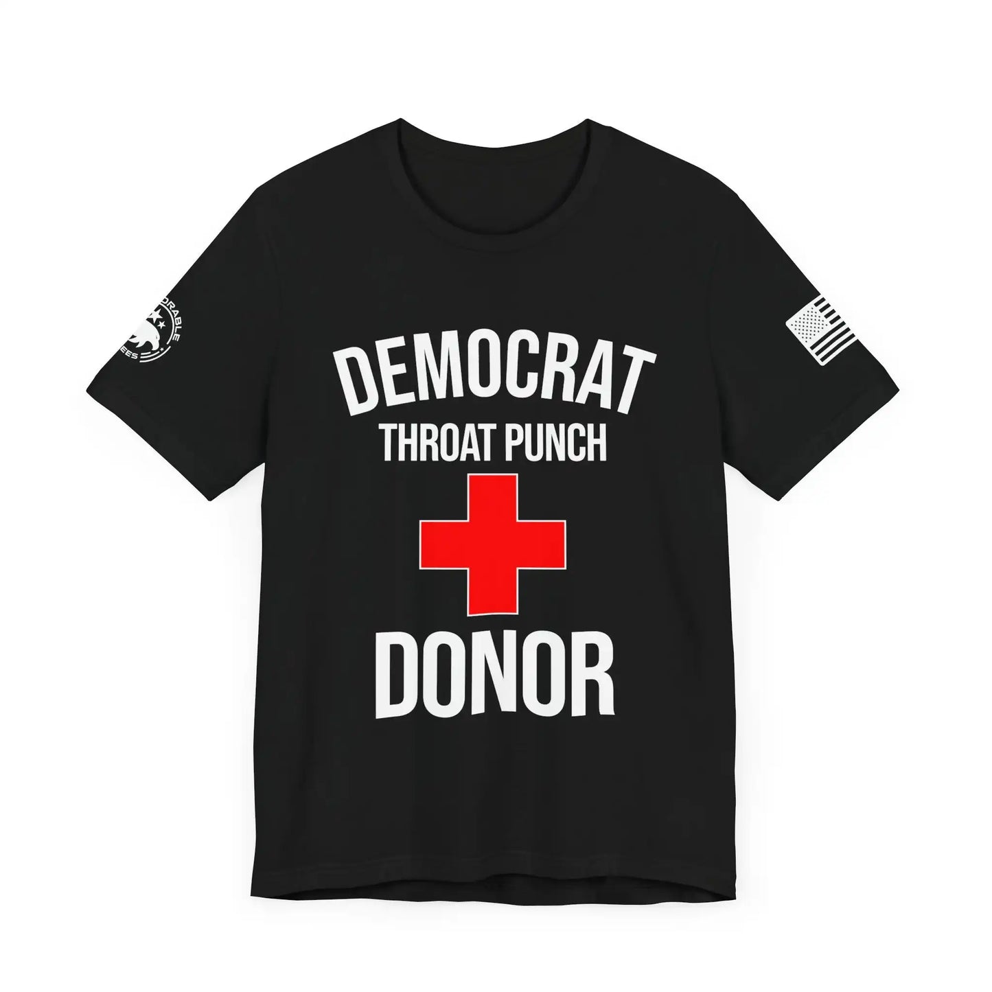 Democrat Throat Punch Donor Men's Tee - Deplorable Tees