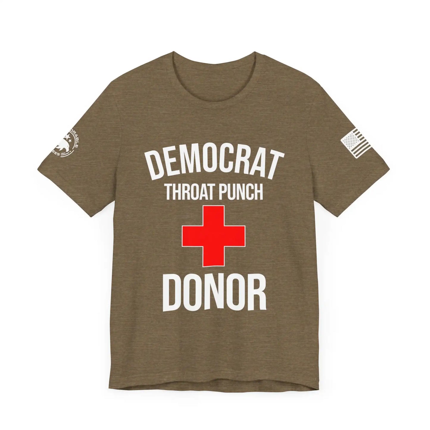 Democrat Throat Punch Donor Men's Tee - Deplorable Tees