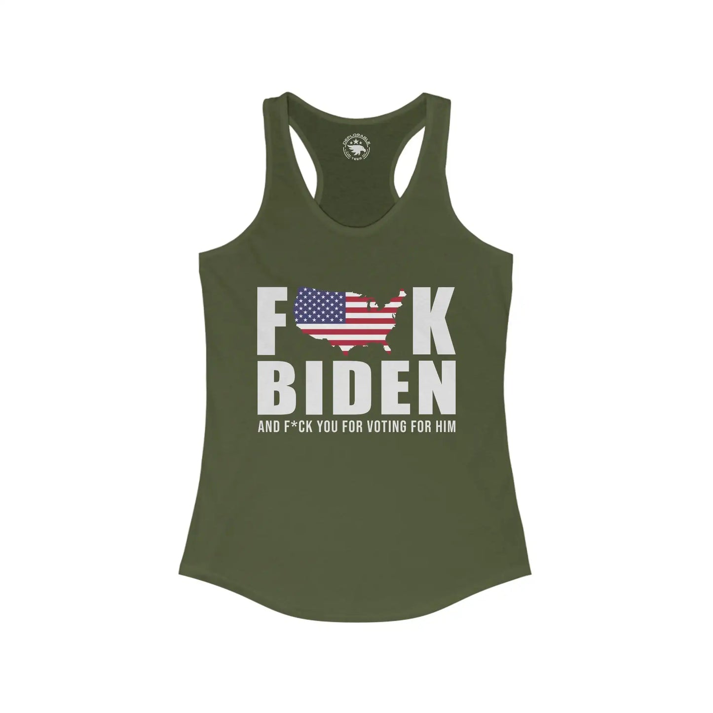 FJB Women's Racerback Tank - Deplorable Tees