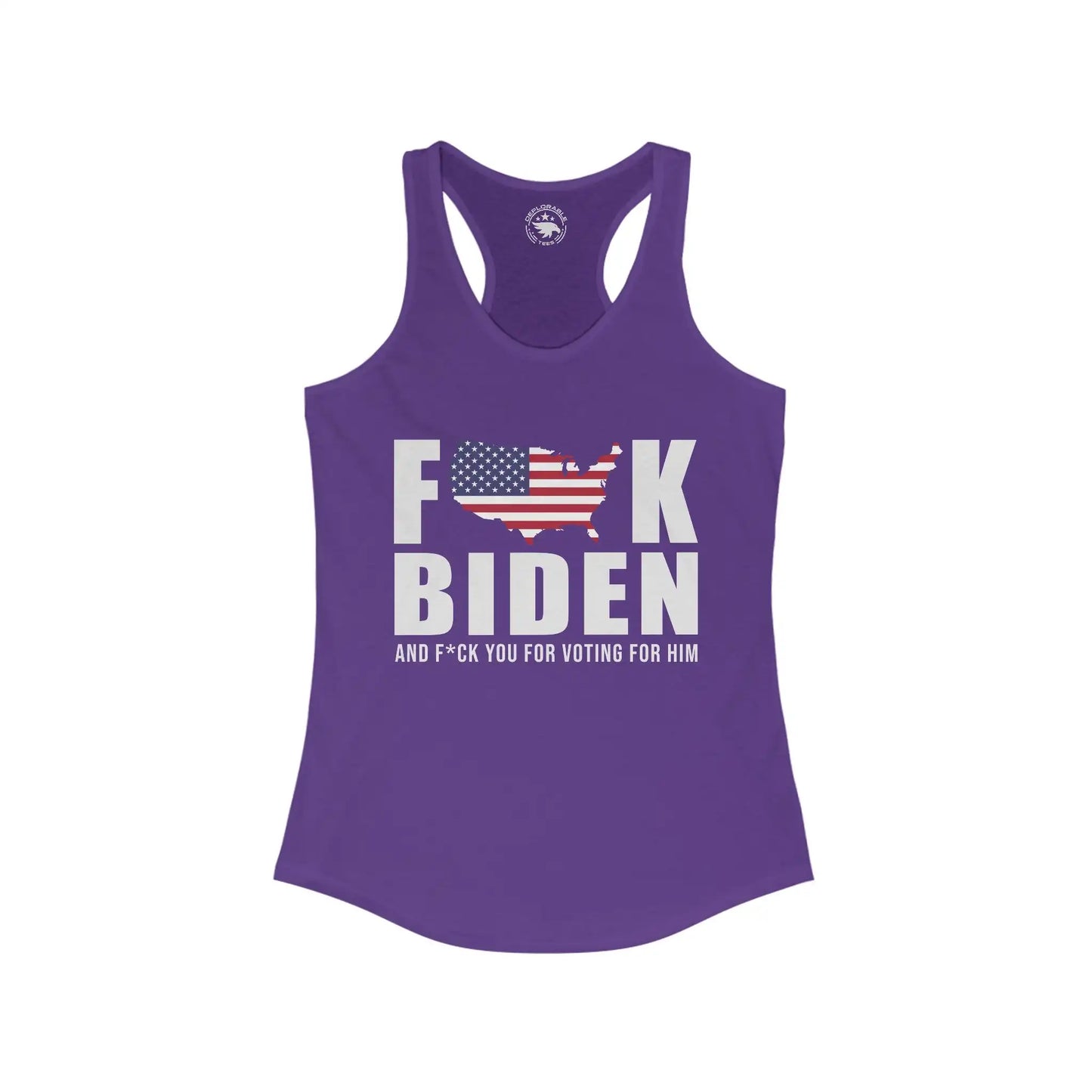 FJB Women's Racerback Tank - Deplorable Tees