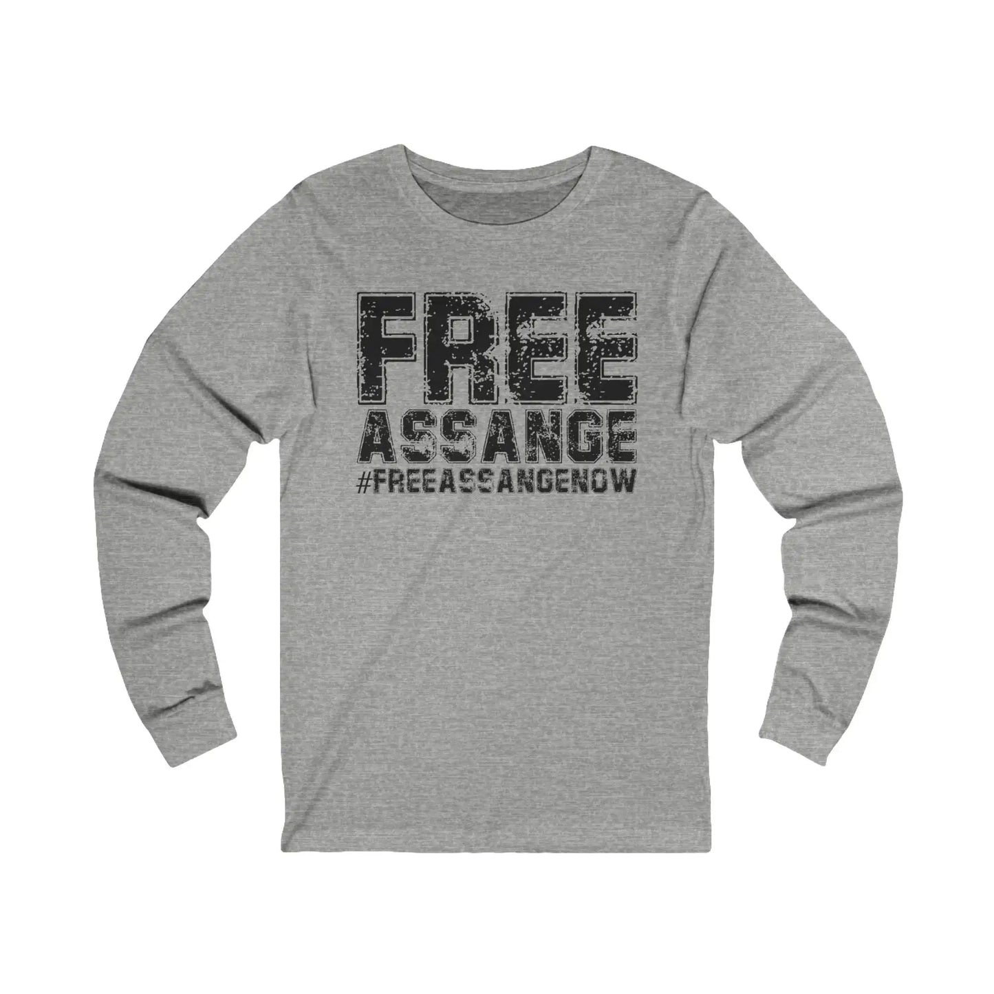 Free Assange Men's Long Sleeve Tee - Deplorable Tees