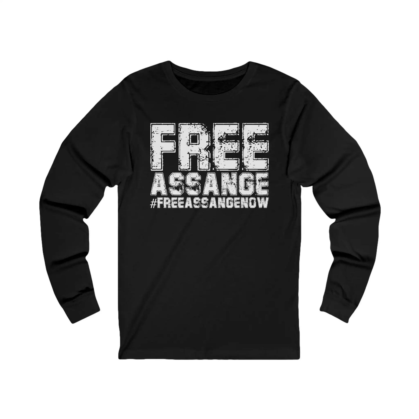 Free Assange Men's Long Sleeve Tee - Deplorable Tees